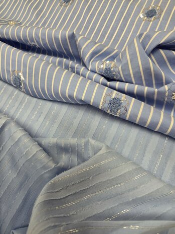 modestoffen Poppy licht blauw