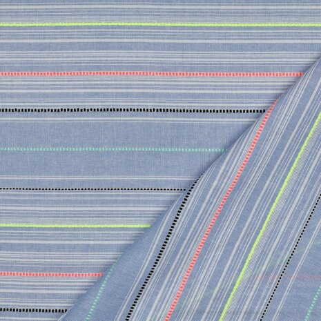 neon yarn dyed stripes cotton 04647.001
