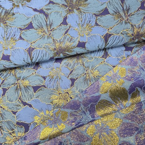 jacquard  flowers poppy 04525.001 kickenstoffen