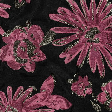 jacquard flowers poppy fabrics 03585.001