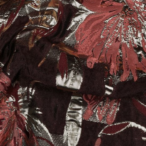 flower jacquard stof poppy 04725 