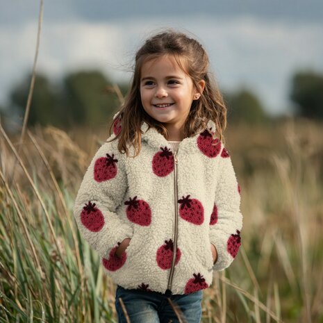 teddy jacquard strawberries 08032 Poppy