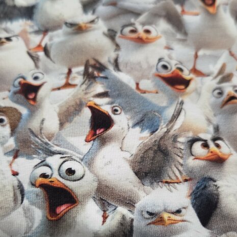 Tricot Funny Seagull - KicKenStoffen
