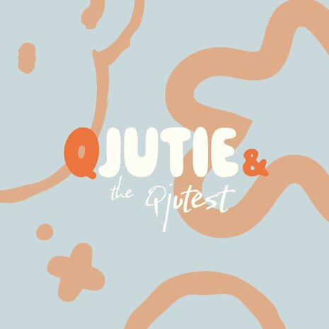 wit (off white) bruine bloemetje digitale Hydrofiel (op=op)