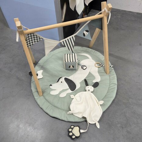 speelmat baby thema hond - poppyfabrics