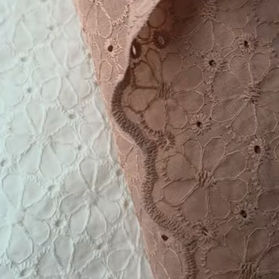 schulprand broderie katoen roze-terra