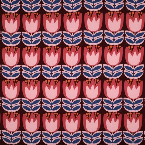  lenzing ecovero flowers Poppyfabrics 07384.008 - bij kickenstoffen