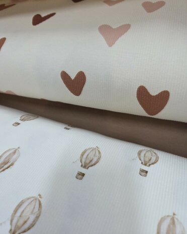 harten en luchtballonnen ribtricot kickenstoffen