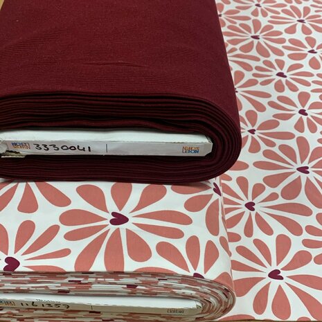 hartjes  bloemen tricot 1161357 met ribsoft tricot 3330041