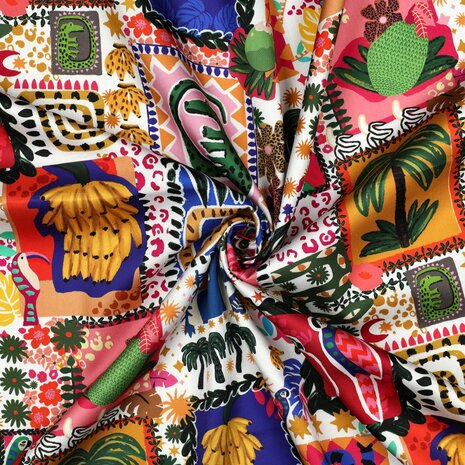 summer patchwork katoen satijn - poppy 07026.001