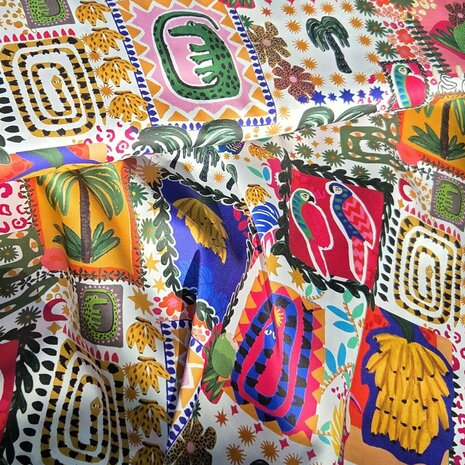 summer patchwork katoen satijn - poppy 07026.001