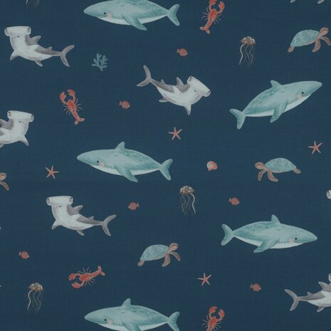 sea life fine poplin 06949.006