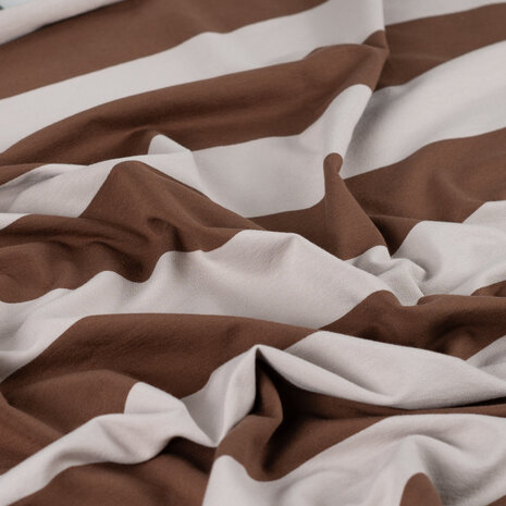 joggingstof met strepen - Engineered YD Stripe  kickenstoffen K47115-520