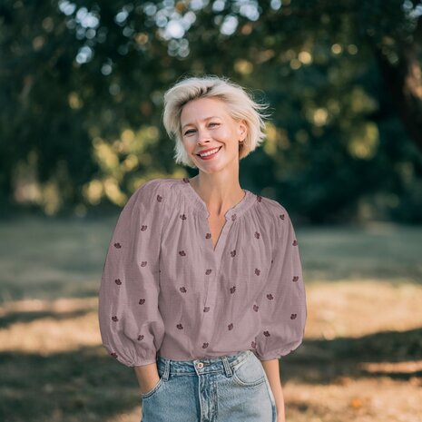 mauve trosje bloemen hydrofiel 04530.015