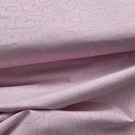 hartjes neon french terry kickenstoffen