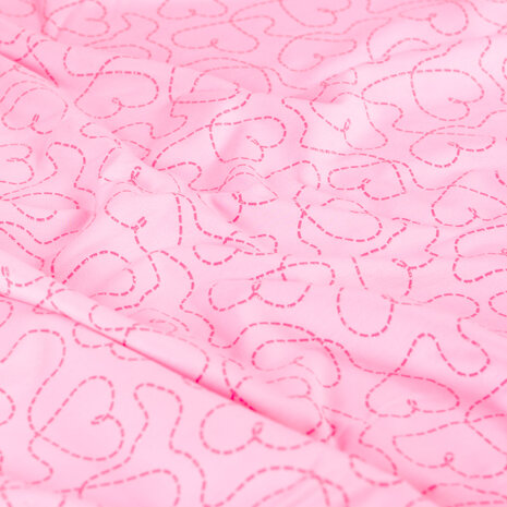 jogging met harten neon glitter roze K24009-120