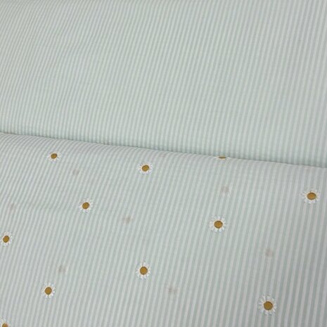 seeersucker mint groen