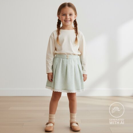 mint green white stripes cotton Seersucker