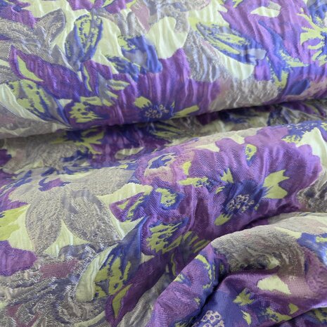 jacquard flowers poppy fabrics 04528.001 kickenstoffen