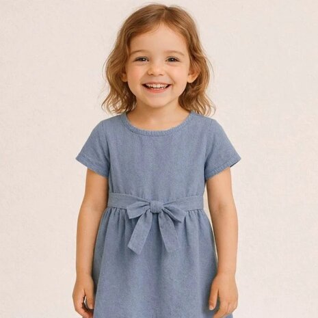 voorbeeld jurkje Ai - Washed-Cotton-Fabric-Light-Jeans-beebsstofjes