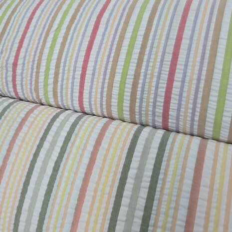 streepjes seersucker Jursie - kickenstoffen