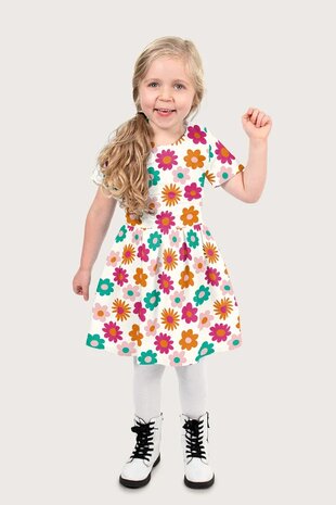 ai jurkje daisy flower katoen Jursie van KicKenStoffen