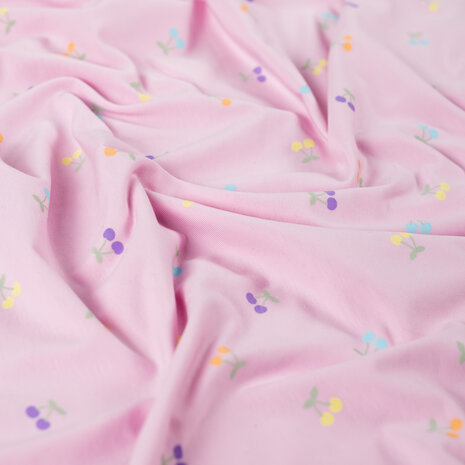 roze kersjes tricot Qjutie kids K10361-130