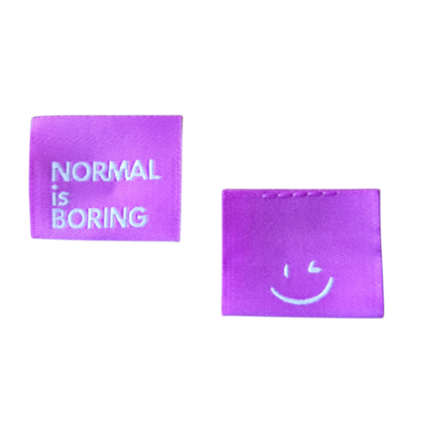 Label Normal is boring lila