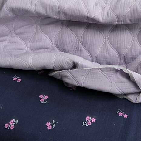 gevoerde hydrofiel met broderie hydrofiel 