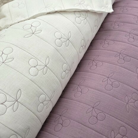 Poppy gestepte hydrofiel met kersen en strepen 02967 kickenstoffen