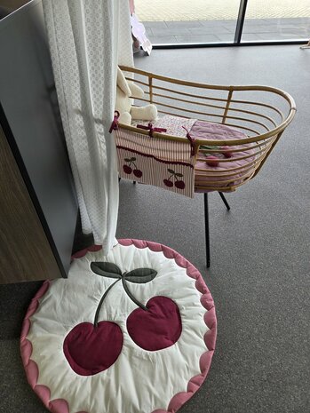 cherries playmat paneelstof kickenstoffen