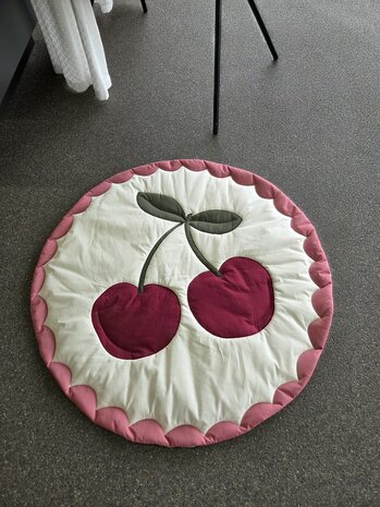 cherries playmat paneelstof kickenstoffen