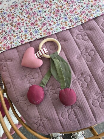 cherries playmat paneelstof kickenstoffen