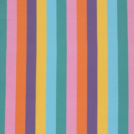 gestreepte kleurrijke jogging FvJ - kickenstoffen