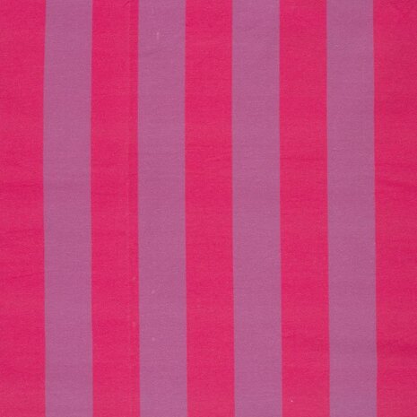 French terry brede strepen fuchsia en donkerroze &ndash; FVJ collectie kickenstoffen