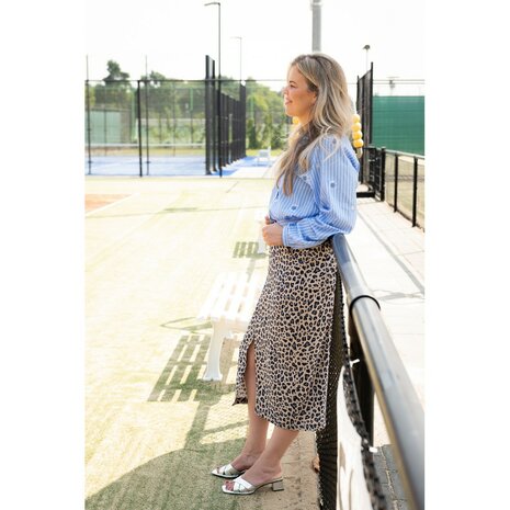panterprint linnen viscose uit poppy 26 - julia skirt