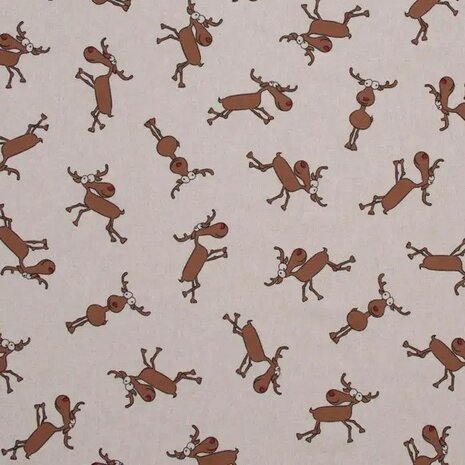 close up linnen canvas Moose Funny Com