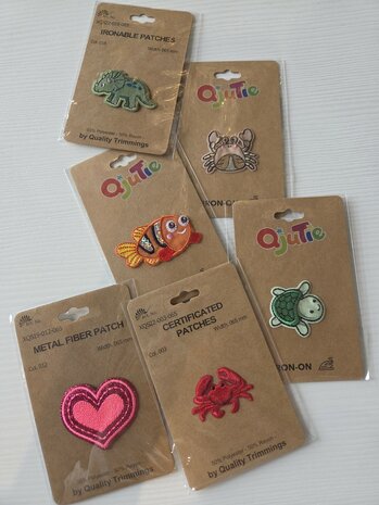 strijk applicaties - patches kickenstoffen