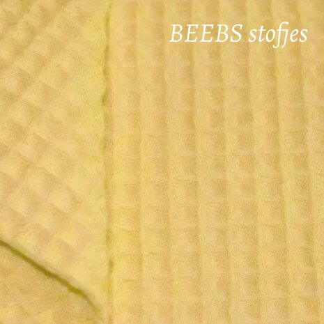 oud gele wafelstof beebsstofjes