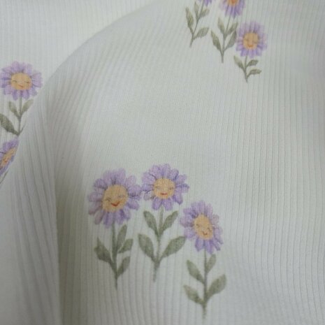 Pastel lila zonnebloemen