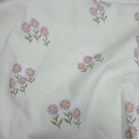 pastel lila zonnebloem smiley