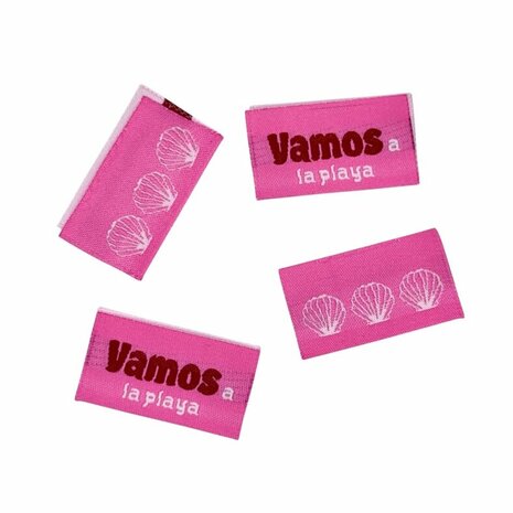 loop en label zijnaad labels Vamos La Playa