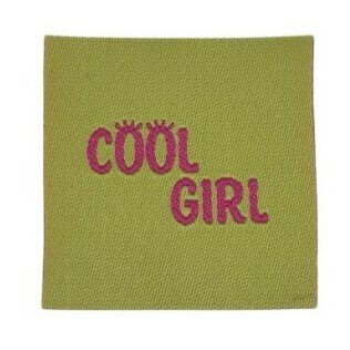 loop en label naailabel - sierlabel S cool girl