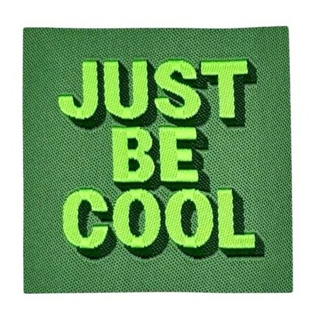 loop en label naailabel - sierlabel M Just be Cool