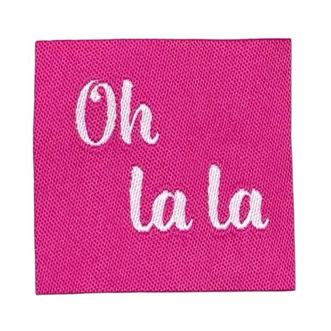 loop en label naailabel - sierlabel S oh lala