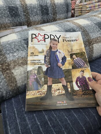 denim strepen met boucle teddy uit poppy 27