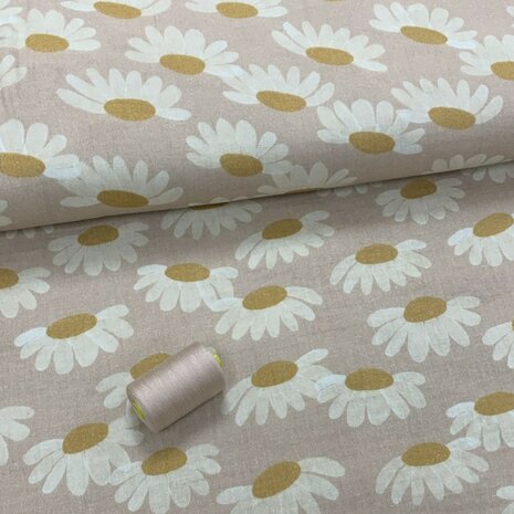Pastel stoffen Stenzo-Qjutie met garen 3911 - kickenstoffen