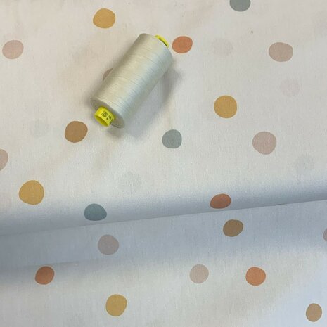 Pastel stoffen Stenzo-Qjutie met garen 4567 - kickenstoffen