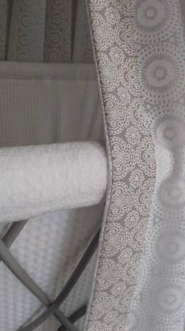wit katoenen voile Retro Rondjes broderie katoen