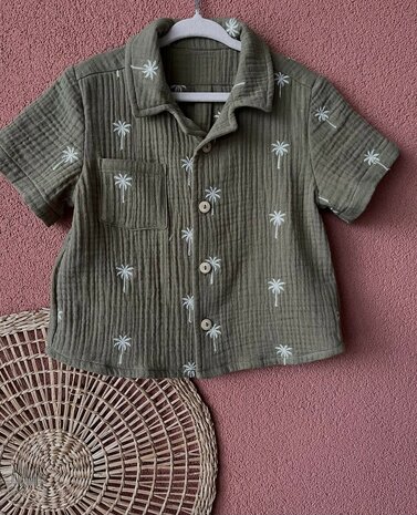 palmboom hydrofiel blouse door mucha sewing studio